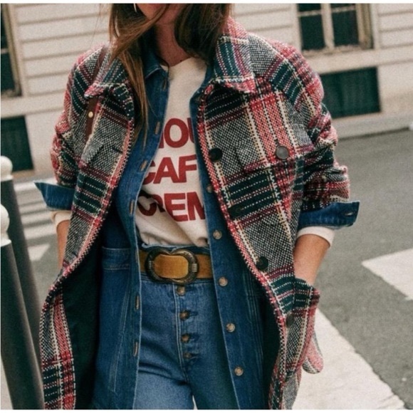 Sezane Jackets & Blazers - Sezane Izaac Plaid Jacket